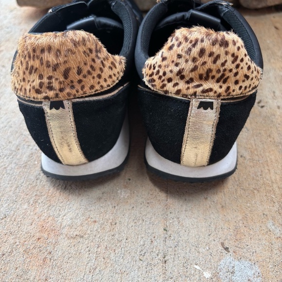 Birdies Road Runner Sneakers Tennis Shoes Animal Print Black Gold Size 10.5 - Picture 6 of 7